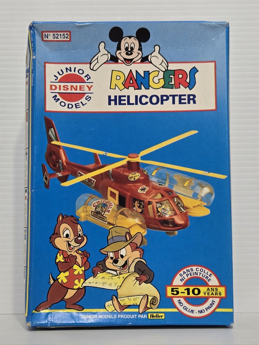 Disney Rangers Helicopter Toy Model Kit Vintage (New) Heller